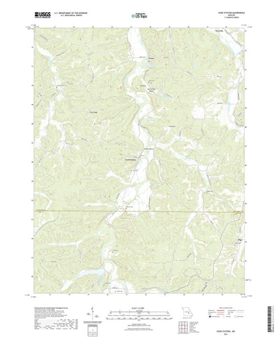 United States Geological Survey Cook Station, MO (2021, 24000-Scale) digital map