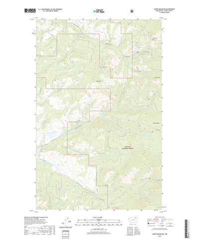United States Geological Survey Cooke Mountain, WA (2020, 24000-Scale) digital map