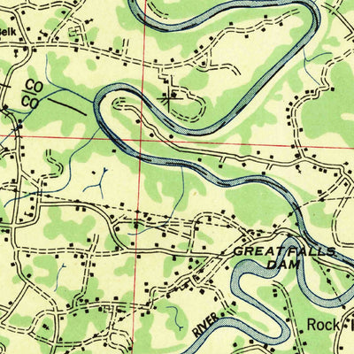 United States Geological Survey Cookeville, TN (1944, 100000-Scale) digital map