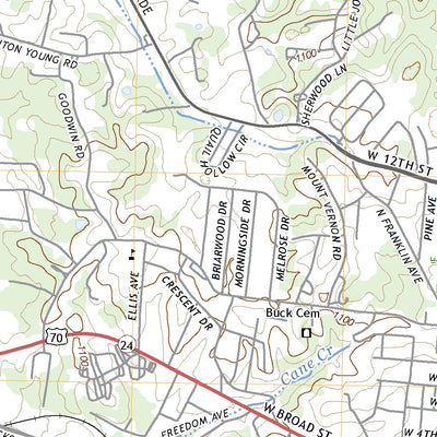 United States Geological Survey Cookeville West, TN (2022, 24000-Scale) digital map