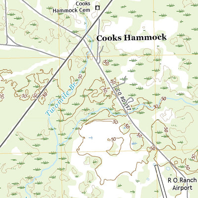 United States Geological Survey Cooks Hammock, FL (2021, 24000-Scale) digital map