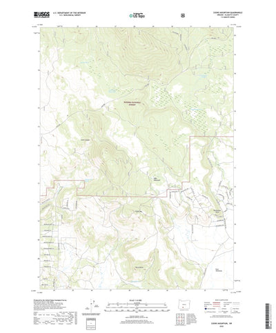 United States Geological Survey Cooks Mountain, OR (2020, 24000-Scale) digital map