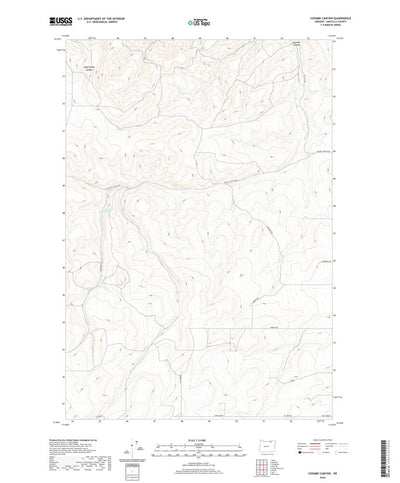 United States Geological Survey Coombs Canyon, OR (2020, 24000-Scale) digital map