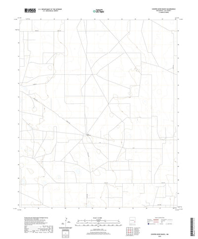 United States Geological Survey Cooper-Good Ranch, NM (2020, 24000-Scale) digital map