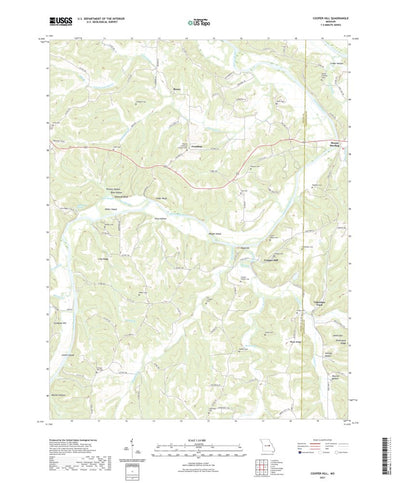 United States Geological Survey Cooper Hill, MO (2021, 24000-Scale) digital map