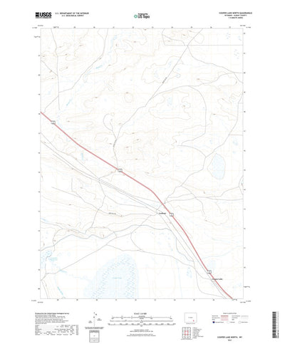 United States Geological Survey Cooper Lake North, WY (2021, 24000-Scale) digital map