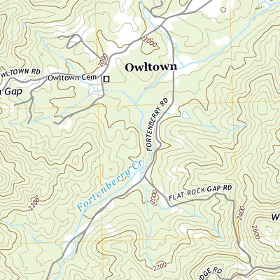 United States Geological Survey Coosa Bald, GA (2020, 24000-Scale) digital map