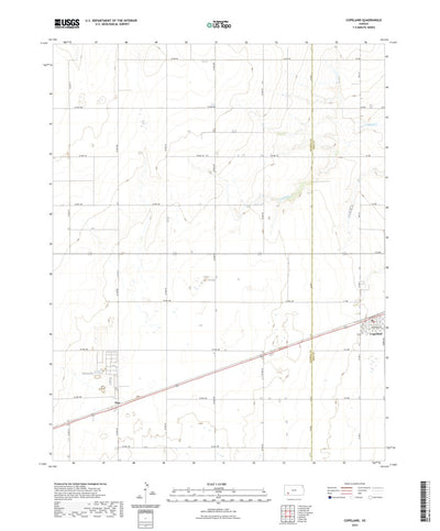 United States Geological Survey Copeland, KS (2022, 24000-Scale) digital map