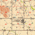 United States Geological Survey Copperton, OK (1949, 62500-Scale) digital map