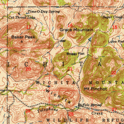 United States Geological Survey Copperton, OK (1949, 62500-Scale) digital map