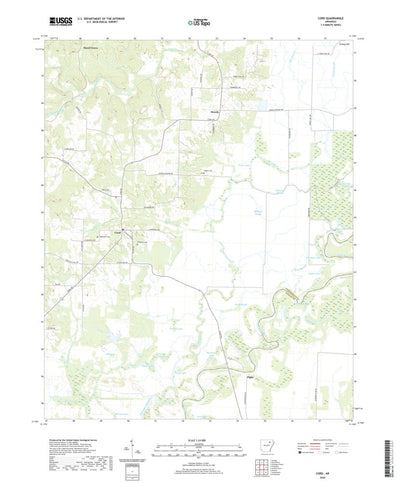 United States Geological Survey Cord, AR (2020, 24000-Scale) digital map
