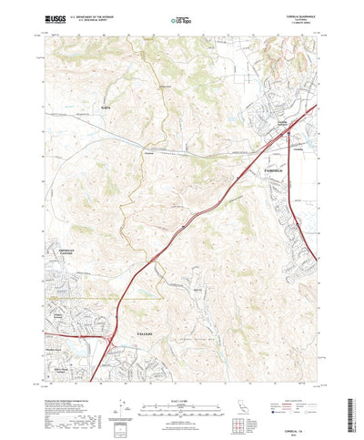 United States Geological Survey Cordelia, CA (2022, 24000-Scale) digital map