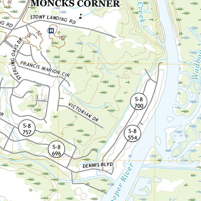 United States Geological Survey Cordesville, SC (2020, 24000-Scale) digital map