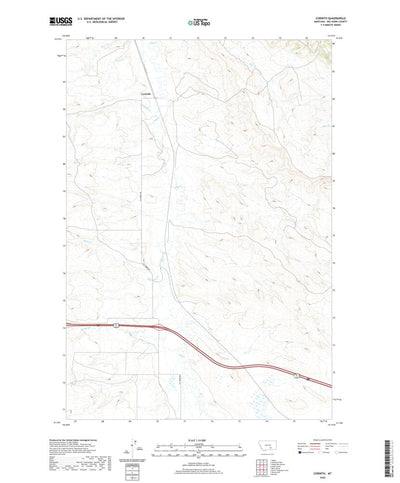 United States Geological Survey Corinth, MT (2020, 24000-Scale) digital map