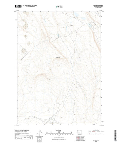 United States Geological Survey Corn Lake, OR (2020, 24000-Scale) digital map