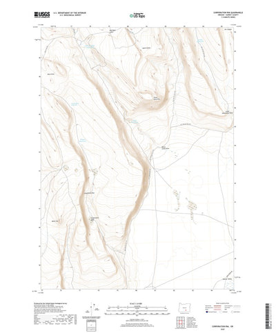 United States Geological Survey Corporation Rim, OR (2020, 24000-Scale) digital map