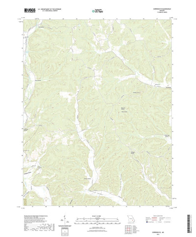 United States Geological Survey Corridon SE, MO (2021, 24000-Scale) digital map