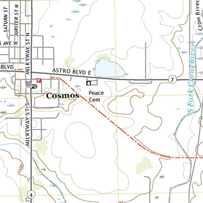 United States Geological Survey Cosmos, MN (2022, 24000-Scale) digital map