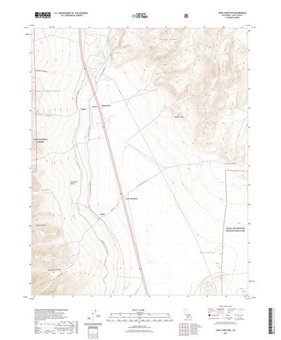 United States Geological Survey Coso Junction, CA (2021, 24000-Scale) digital map