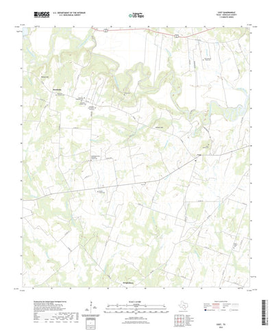 United States Geological Survey Cost, TX (2022, 24000-Scale) digital map