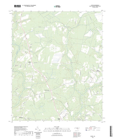 United States Geological Survey Costin, NC (2022, 24000-Scale) digital map