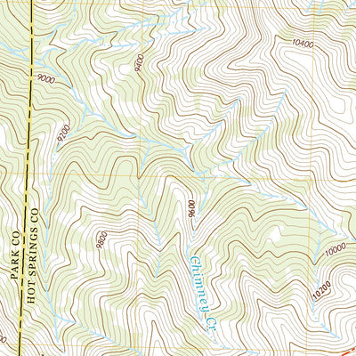 United States Geological Survey Cottonwood Peak, WY (2021, 24000-Scale) digital map