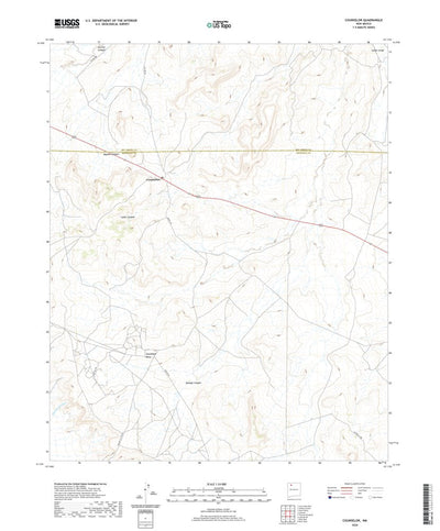 United States Geological Survey Counselor, NM (2020, 24000-Scale) digital map