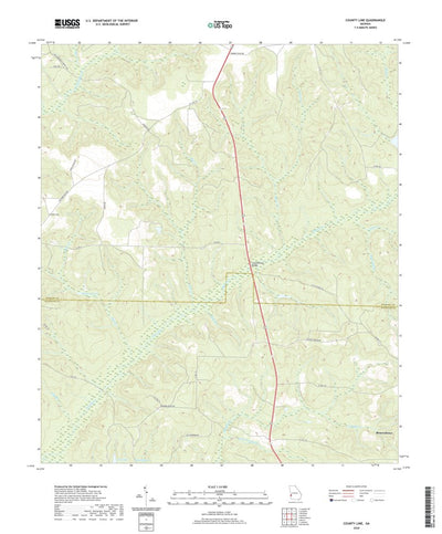 United States Geological Survey County Line, GA (2020, 24000-Scale) digital map