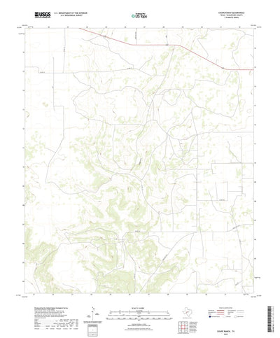United States Geological Survey Coupe Ranch, TX (2022, 24000-Scale) digital map