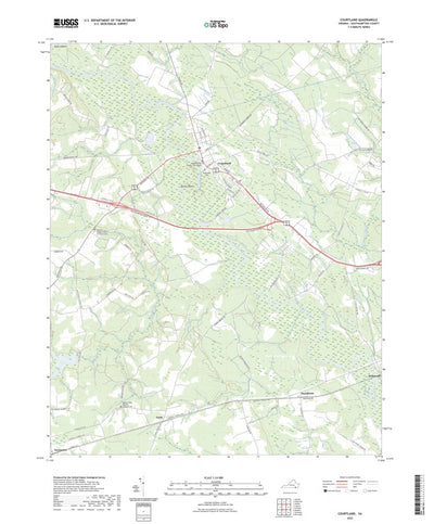 United States Geological Survey Courtland, VA (2022, 24000-Scale) digital map