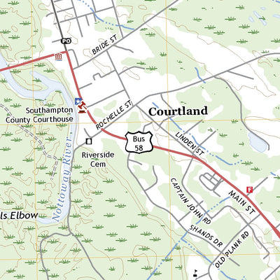 United States Geological Survey Courtland, VA (2022, 24000-Scale) digital map