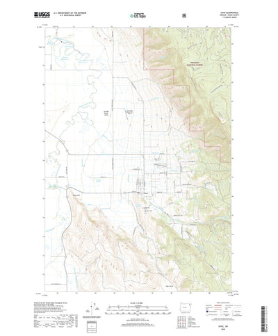 United States Geological Survey Cove, OR (2020, 24000-Scale) digital map