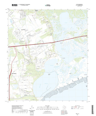 United States Geological Survey Cove, TX (2022, 24000-Scale) digital map