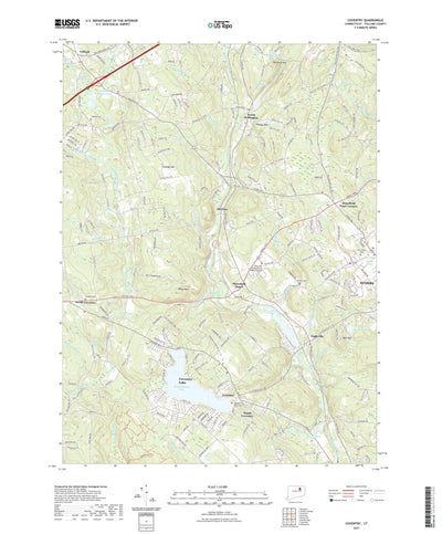 United States Geological Survey Coventry, CT (2021, 24000-Scale) digital map