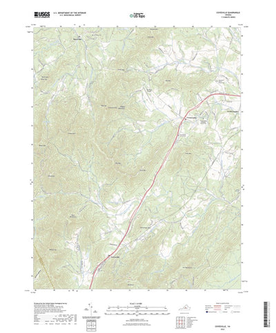United States Geological Survey Covesville, VA (2022, 24000-Scale) digital map