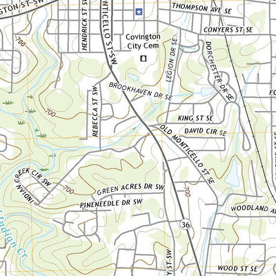 United States Geological Survey Covington, GA (2020, 24000-Scale) digital map