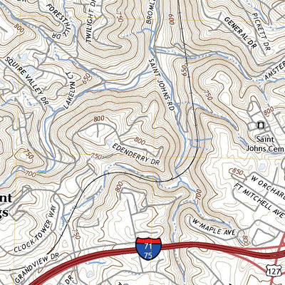 United States Geological Survey Covington, KY (2022, 24000-Scale) digital map