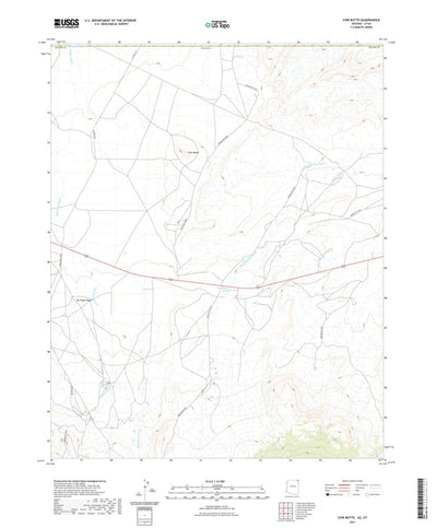 United States Geological Survey Cow Butte, AZ (2021, 24000-Scale) digital map