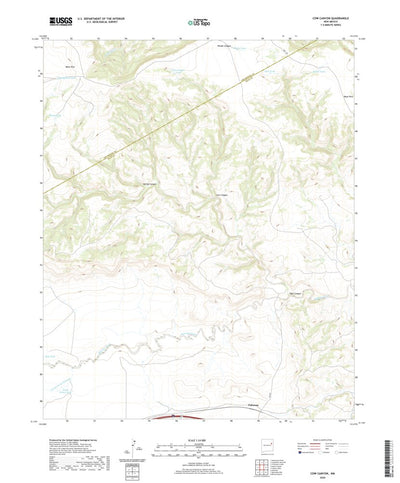 United States Geological Survey Cow Canyon, NM (2020, 24000-Scale) digital map