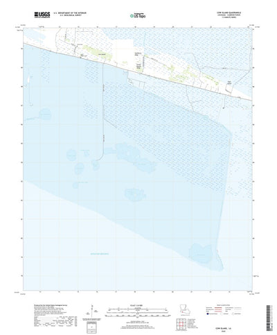 United States Geological Survey Cow Island, LA (2020, 24000-Scale) digital map