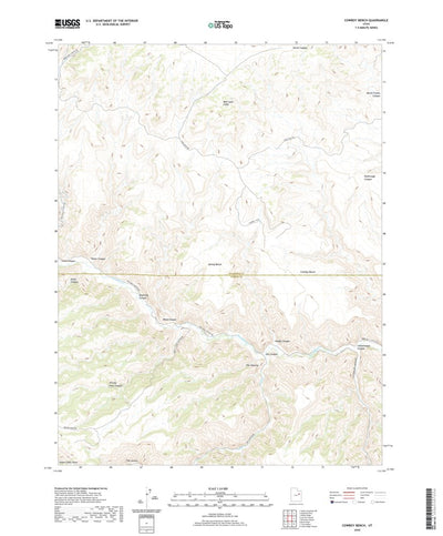 United States Geological Survey Cowboy Bench, UT (2020, 24000-Scale) digital map