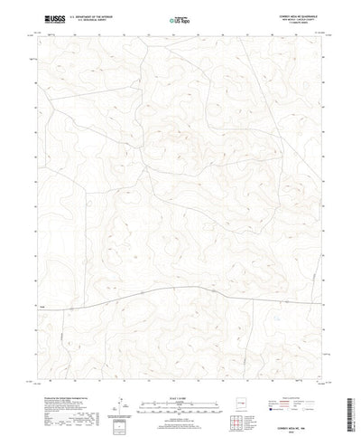 United States Geological Survey Cowboy Mesa NE, NM (2020, 24000-Scale) digital map