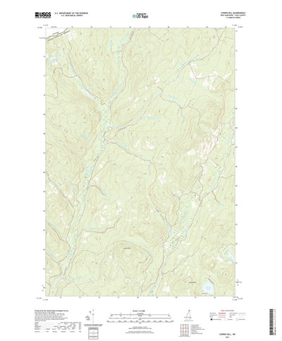 United States Geological Survey Cowen Hill, NH (2021, 24000-Scale) digital map