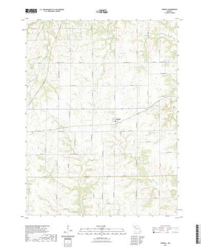United States Geological Survey Cowgill, MO (2021, 24000-Scale) digital map