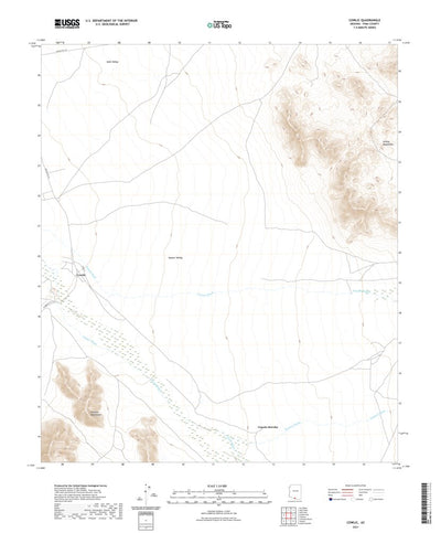 United States Geological Survey Cowlic, AZ (2021, 24000-Scale) digital map