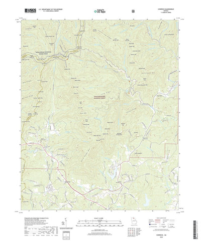 United States Geological Survey Cowrock, GA (2020, 24000-Scale) digital map