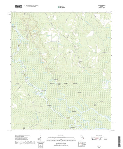 United States Geological Survey Cox, GA (2020, 24000-Scale) digital map