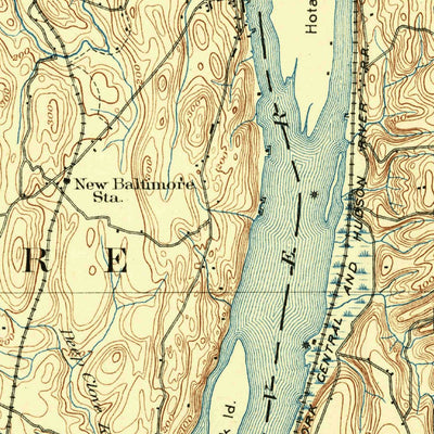 United States Geological Survey Coxsackie, NY (1893, 62500-Scale) digital map
