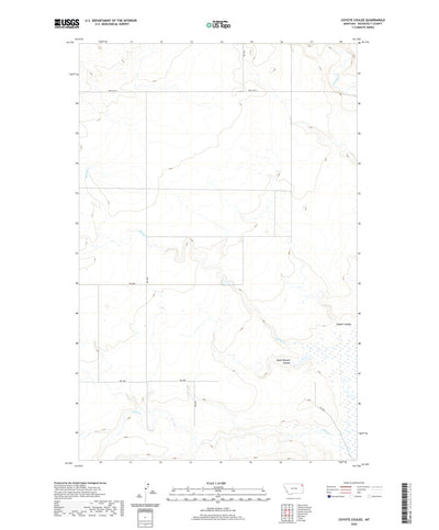 United States Geological Survey Coyote Coulee, MT (2020, 24000-Scale) digital map