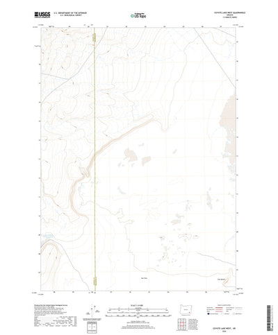 United States Geological Survey Coyote Lake West, OR (2020, 24000-Scale) digital map